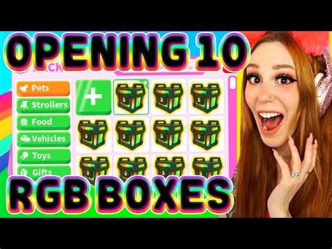 I Opened 10 RARE RGB BOXES In ADOPT ME! Roblox Adopt Me Egg Opening - YouTube