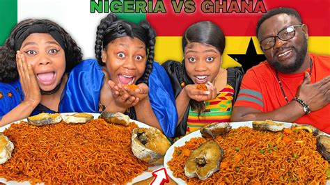 NIGERIAN VS GHANAIAN JOLLOF RICE **IT GETS INTENSE **😱😱 - YouTube