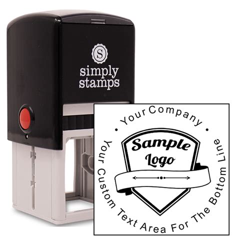 Custom Rubber Stamp - Round with Your Logo | HC Brands