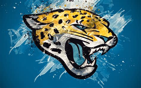 Download wallpapers Jacksonville Jaguars, 4k, logo, grunge art, American football team, emblem ...