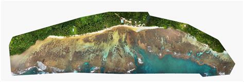 Drone Aerial Map Of Oil Spill Along Rennell Island - Aerial Photography ...