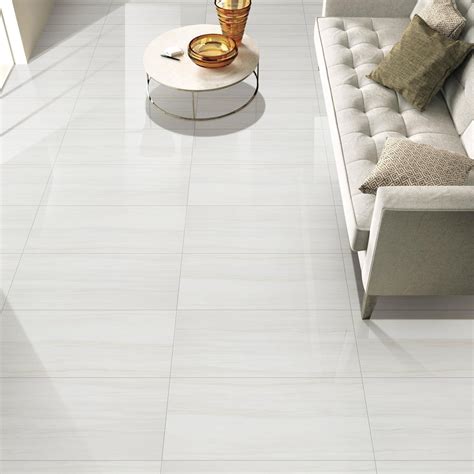 Floor & Decor: Impress White Polished Porcelain Tile Size: 12 x 24 SKU: 100119916 | Porceline ...