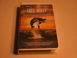 FREE WILLY 1993 VHS CLAMSHELL WARNER BROTHERS FAMILY ENTERTAINMENT RENTAL COPY 85391800033 | eBay