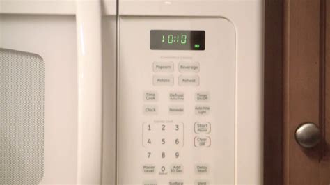 Setting Clock on Microwave - YouTube