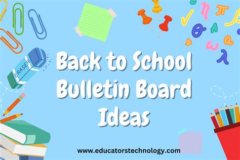 Creative Back to School Bulletin Board Ideas