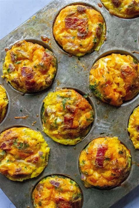 Keto Bacon Egg Muffins | A Wicked Whisk