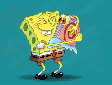 SpongeBob And Gary Color by brianpitt on DeviantArt