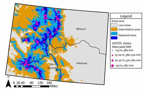 Colorado Snow Map | Colorado Encyclopedia