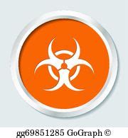 250 Biohazard Orange Symbol Clip Art | Royalty Free - GoGraph