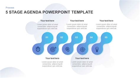 5 Step Agenda Template for PowerPoint and Keynote