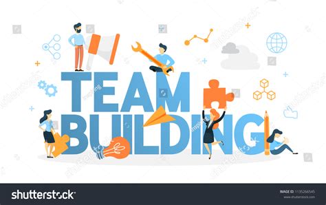 Team Building Concept Group People Gather 库存矢量图（免版税）1135266545 ...