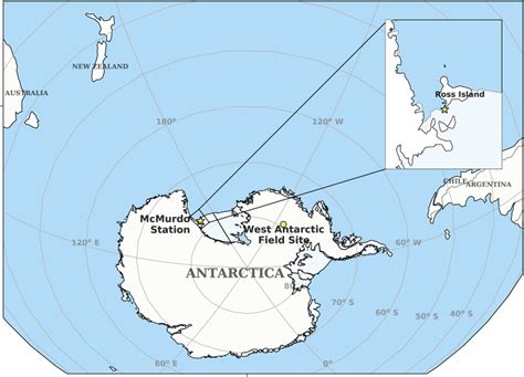 Map showing the location of McMurdo Station and the Western Antarctic... | Download Scientific ...