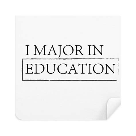 Quote I Major In Education Glasses Cloth Screen Cleaner Suede Fabric 2 Pack - Walmart.com