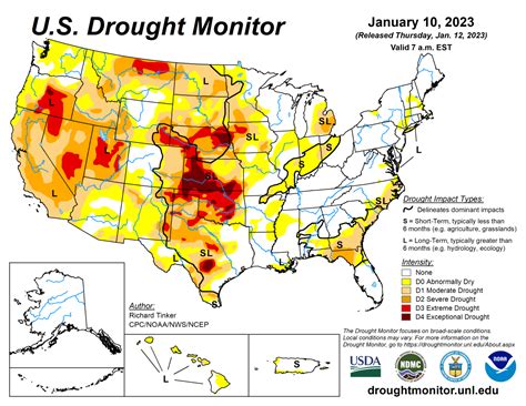 U.S. Drought: Weekly Report for January 10, 2023 | National Centers for Environmental ...