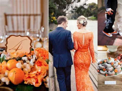 Orange Wedding Inspiration - Elegance & Simplicity, Inc. - Wedding ...