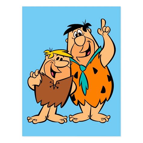 Barney Rubble and Fred Flintstone Postcard | Zazzle | Fred flintstone ...