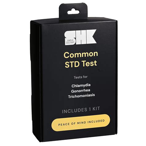 Simple HealthKit At-Home 3 Panel Common STD Test for Chlamydia ...