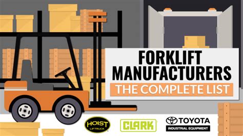 50 Forklift Manufacturers: The Complete List - Conger Industries Inc ...