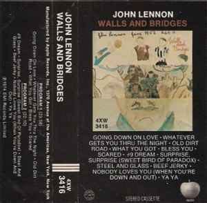 John Lennon – Walls And Bridges (1974, White Shell, Cassette) - Discogs