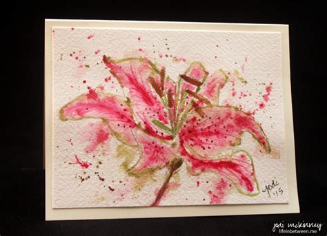 A Watercolor Stargazer Lily | the creative life in between