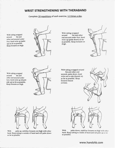 Theraband exercises for stronger wrists. I need to do some of this because of my tenosynovitis ...