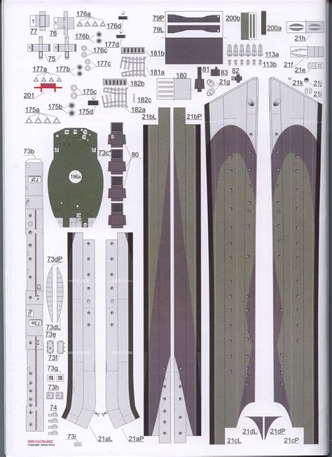 Card Paper Cut Out Model Kit HMS SAUMAREZ Laser Cut Frame Metal barrels 1/200 | eBay