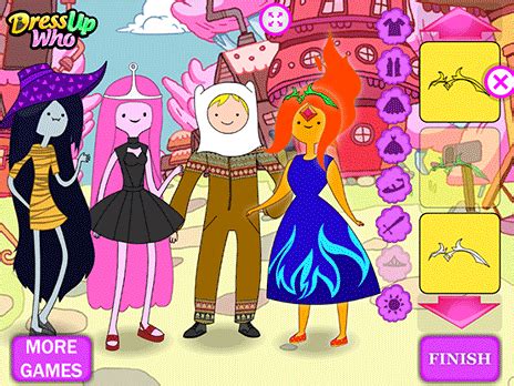 Play Adventure Time Dress Up game online - Y8.COM