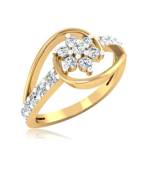 Forever Carat Real Diamond Ring in 100% Certified 14K Gold LR-0144YG ...