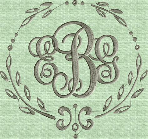 Charming Font Frame Monogram Embroidery Design -Font not included - EM – StitchElf