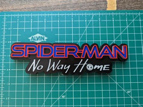 SPIDER-MAN NO WAY Home 3D printed logo sign wall shelf Spiderman $14.00 ...