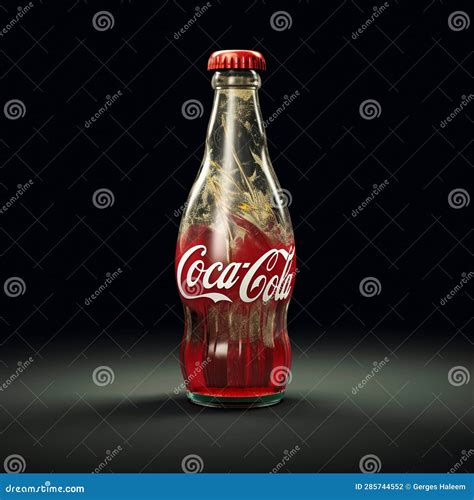 A Coca Cola Bottle in New Style Stock Illustration - Illustration of ...