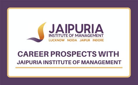 Career Prospects with Jaipuria Institute of Management