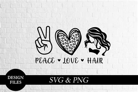 Peace love Hair SVG Love Hair PNG Hair SVG Cricut file | Etsy