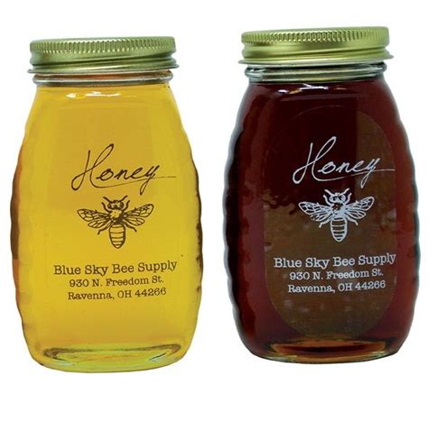 Clear honey labels