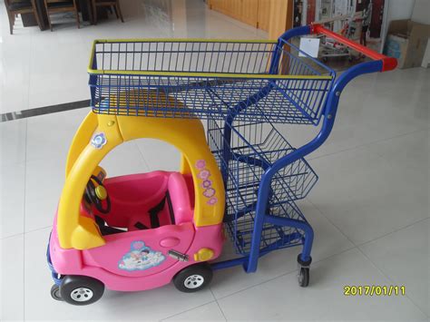 Supermarket Kids Shopping Carts , child size metal shopping cart 4 ...