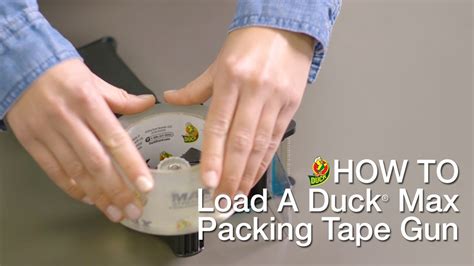 Duck Tape Dispenser Loading Instructions