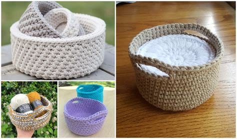 Mini Basket Free Crochet Patterns - Your Crochet