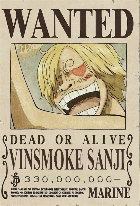 Vinsmoke Sanji new wanted poster | Imagenes de one piece, Cómic one piece, One piece figuras