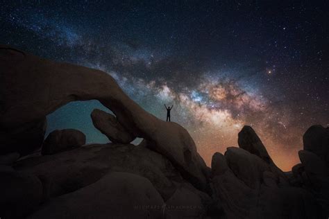 Milky Way Arch at Joshua Tree California. - Michael Shainblum Photography