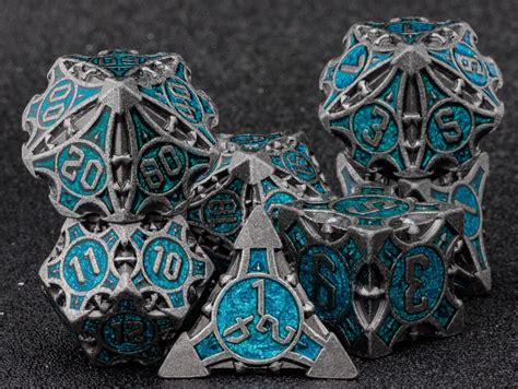 Metal Dnd Dice, RPG Dnd Dice Set, Role Playing Metal Dice, Dungeons and ...