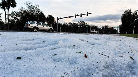 ‘Baseball Size’ Hail Falls in Texas as Storms Whip Across South - The New York Times