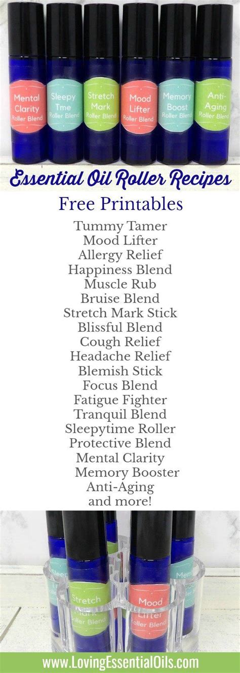 Recipes For Essential Oil Roller Bottles | Essential oil roller bottle recipes, Roller bottle ...