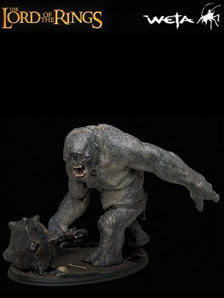 Sideshow Weta The Lord of the Rings Cave Troll Polystone Statue, Razors Edge Collectibles