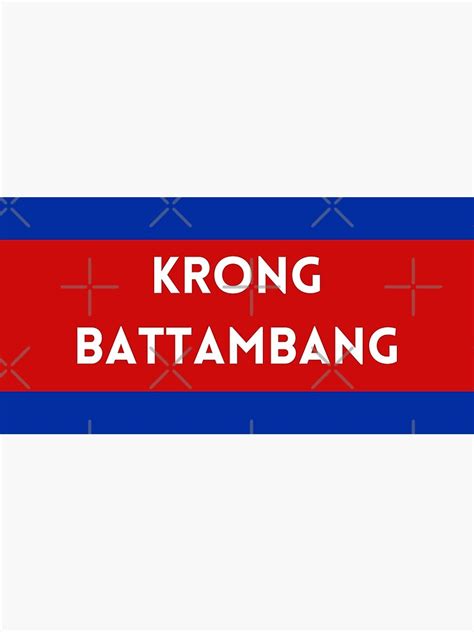 "Krong Battambang City in Cambodian Flag Colors" Poster for Sale by aybe7elf | Redbubble