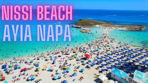 Nissi Beach Ayia Napa Cyprus 2022 by Drone 4K - YouTube