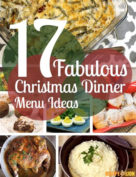 17 Fabulous Christmas Dinner Menu Ideas Free eCookbook | RecipeLion.com