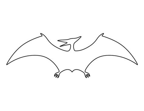 Pterodactyl pattern. Use the printable outline for crafts, creating stencils, scrapbooking, and ...