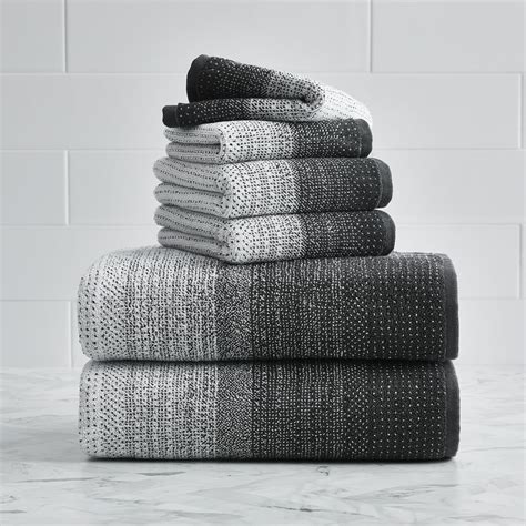 Better Homes & Gardens Thick and Plush Heathered 6 Piece Bath Towel Set (2 Bath, 2 Hand & 2 Wash ...