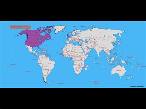 Countries With Mr. Beast Burger Outlets : r/MapChart