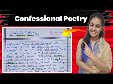 Confessional Poetry || confessional poetry in English literature || confessional poetry with ...